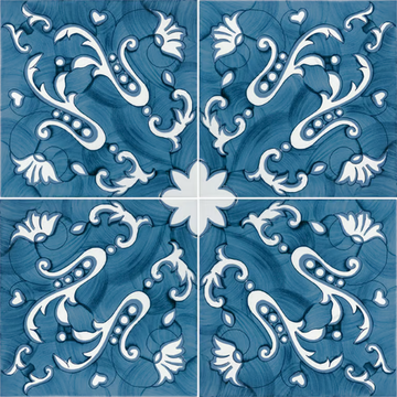 FIORI SCURI LOBRA TURCHESE - Ceramic wall tiles / flooring by FRANCESCO DE MAIO - view 3